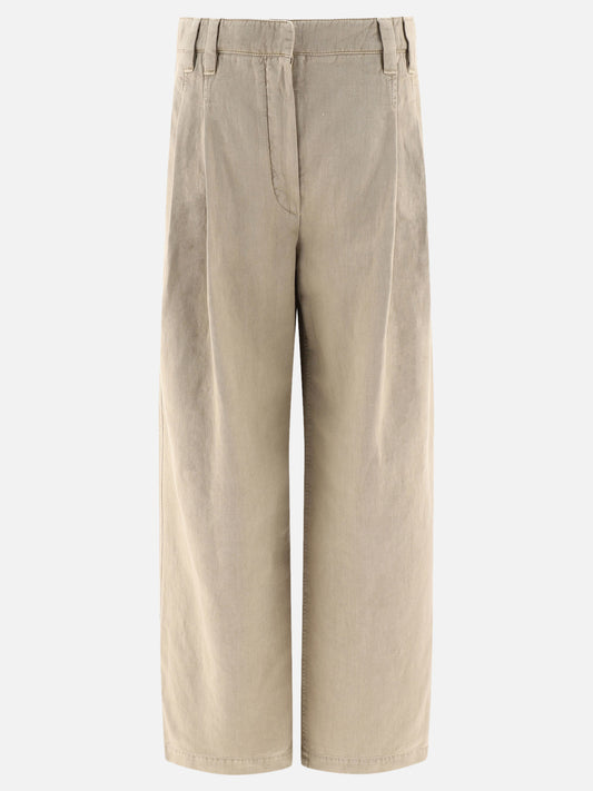 Wide leg trousers