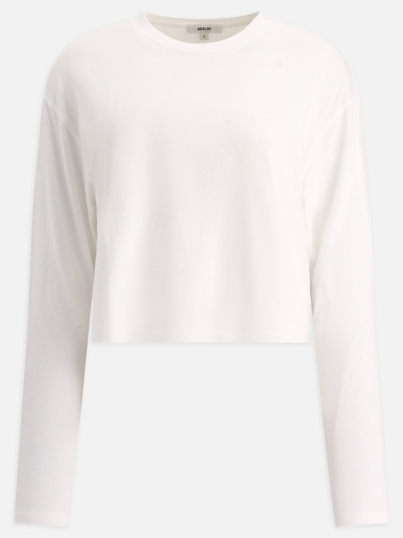 Crewneck t-shirts 100% cotton  White - Agolde Women | PDP | VIETTI Online Store | thumbnail