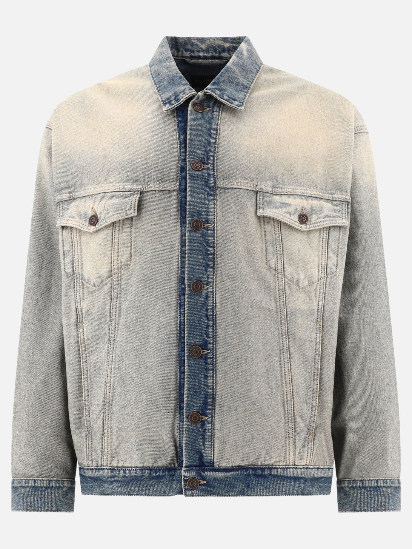Denim jackets 100% cotton  Light blue - Balenciaga Men | PDP | VIETTI Online Store | Zoom-Modal
