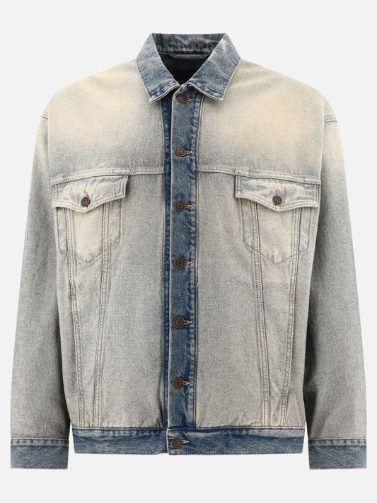 Denim jackets 100% cotton  Light blue - Balenciaga Men | PLP | VIETTI Online Store 

