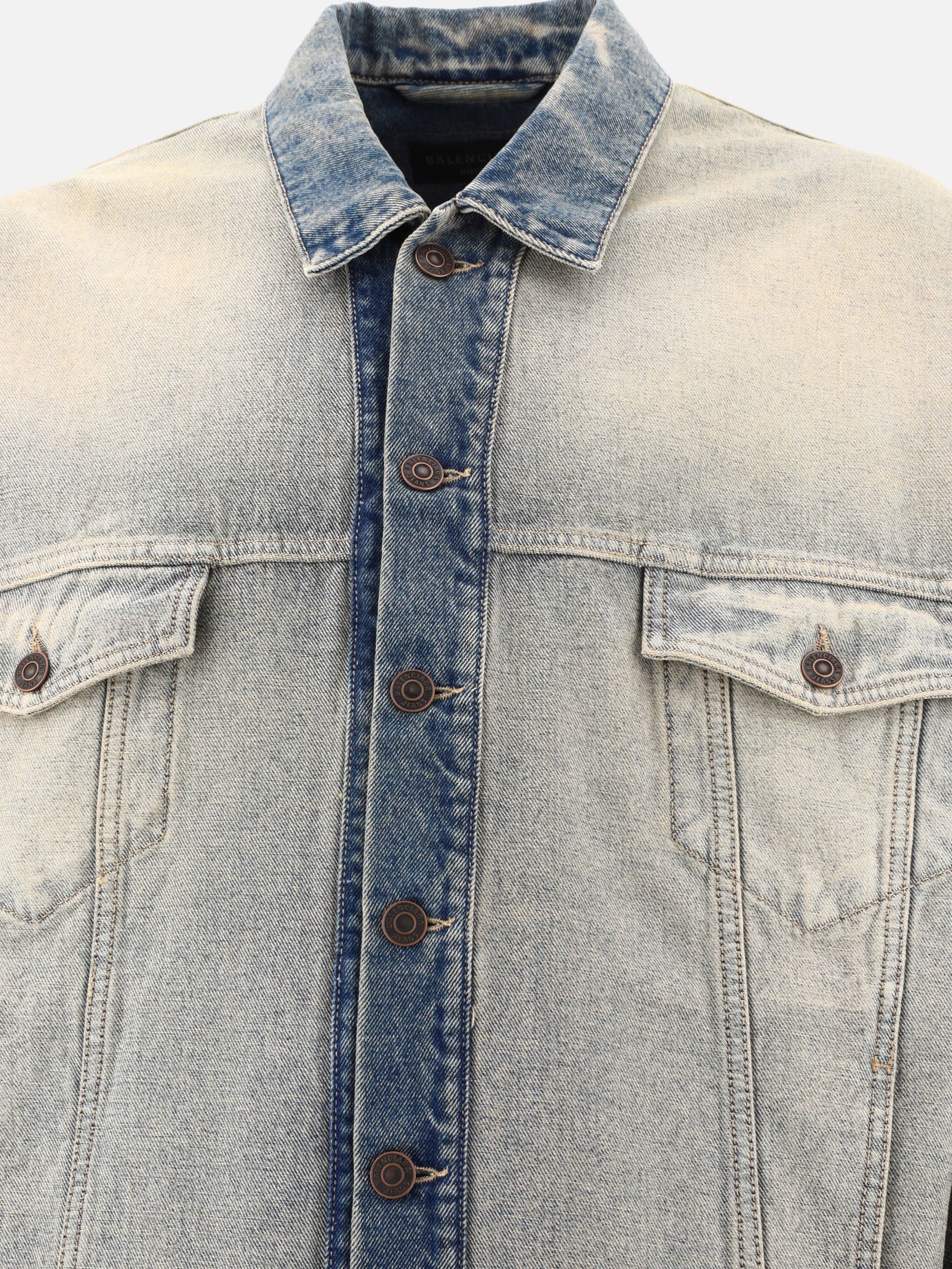 Denim jackets 100% cotton  Light blue - Balenciaga Men | PDP | VIETTI Online Store | thumbnail_3