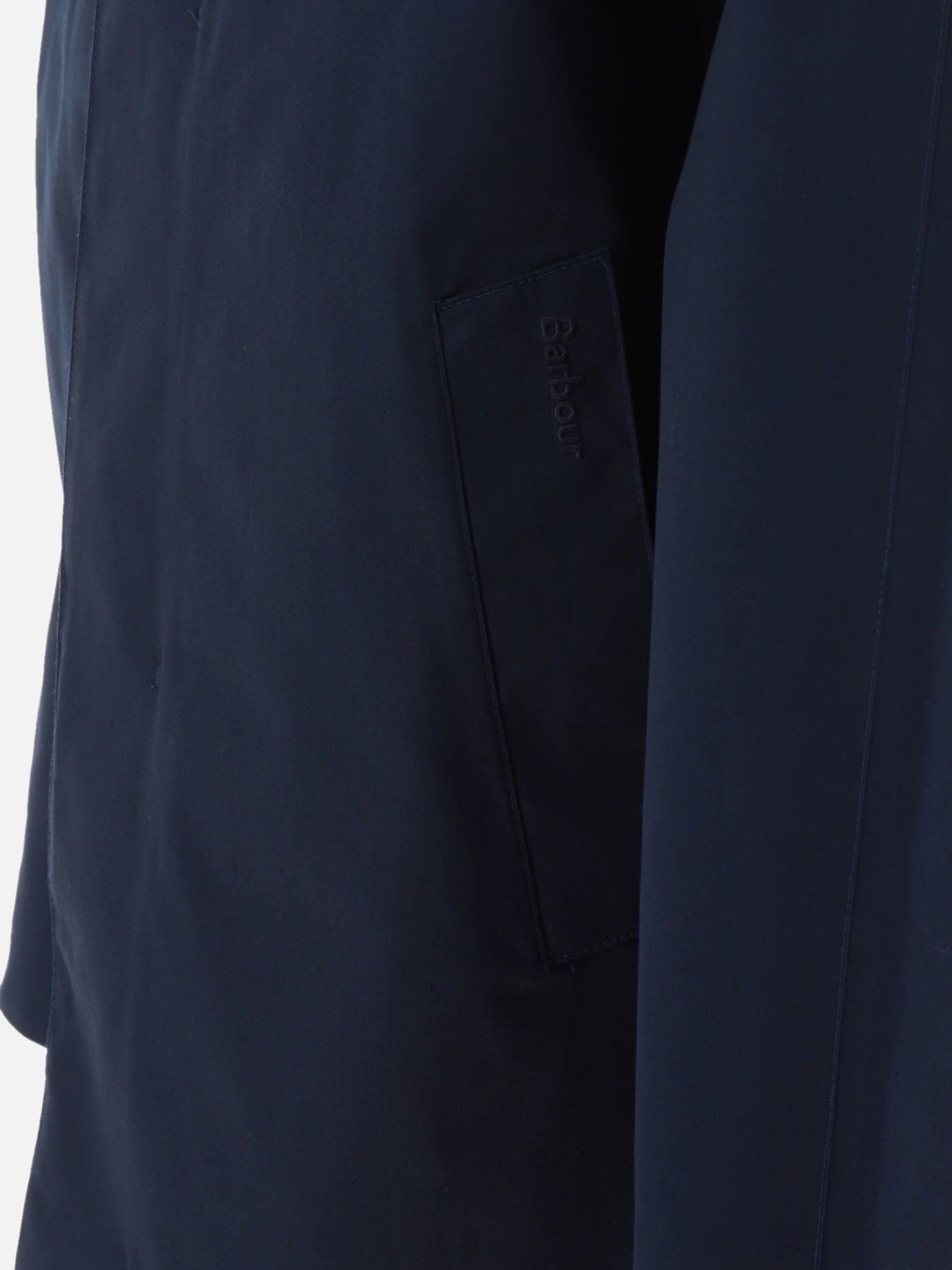 Raincoats & Trench coats Solid colour  Blue - Barbour Men | PDP | VIETTI Online Store | Zoom-Modal_4
