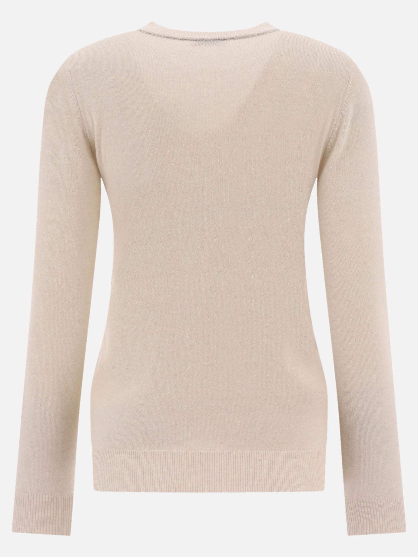 Crewneck sweaters 100% cashmere  Beige - Brunello Cucinelli Women | PDP | VIETTI Online Store | thumbnail_2