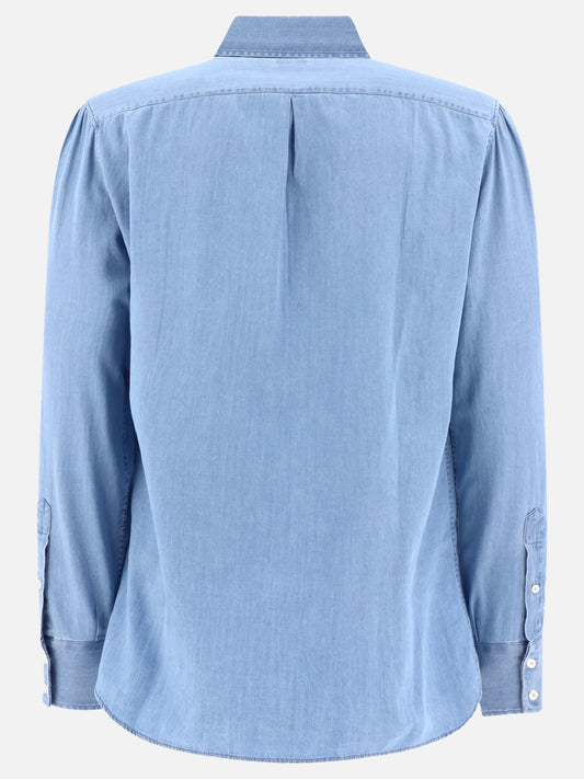 Casual shirts 100% cotton  Light blue - Brunello Cucinelli Men | PLP | VIETTI Online Store | 2
