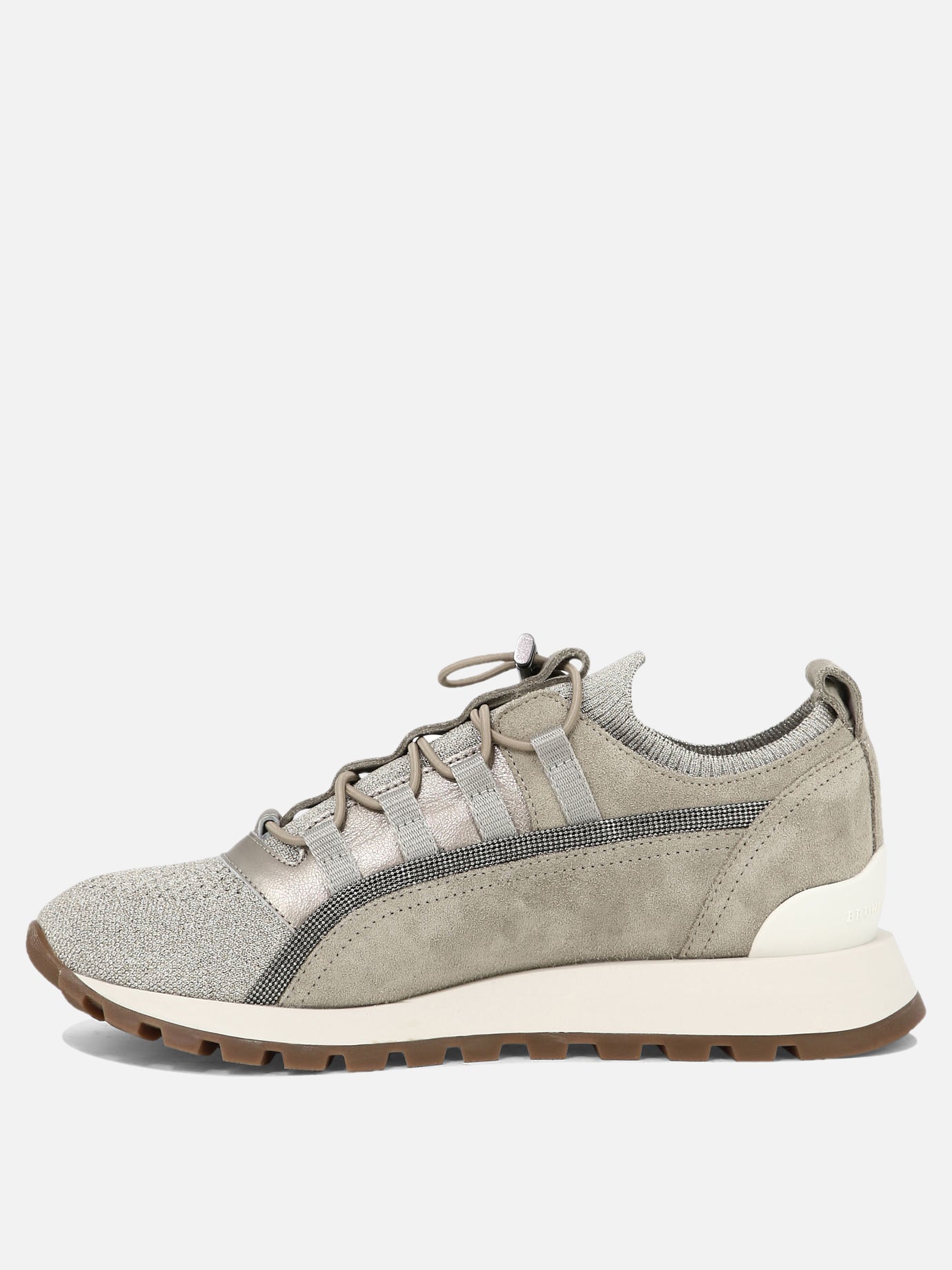 Sneaker basse 77% viscose 23% polyammide - 100% rubber  Beige - Brunello Cucinelli Donna | PDP | VIETTI Online Store | Zoom-Modal_3
