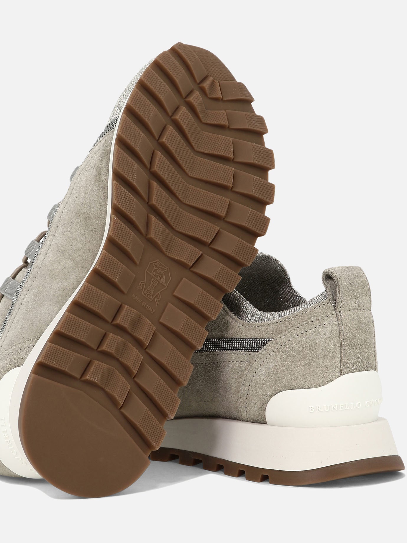 Sneaker basse 77% viscose 23% polyammide - 100% rubber  Beige - Brunello Cucinelli Donna | PDP | VIETTI Online Store | thumbnail_5