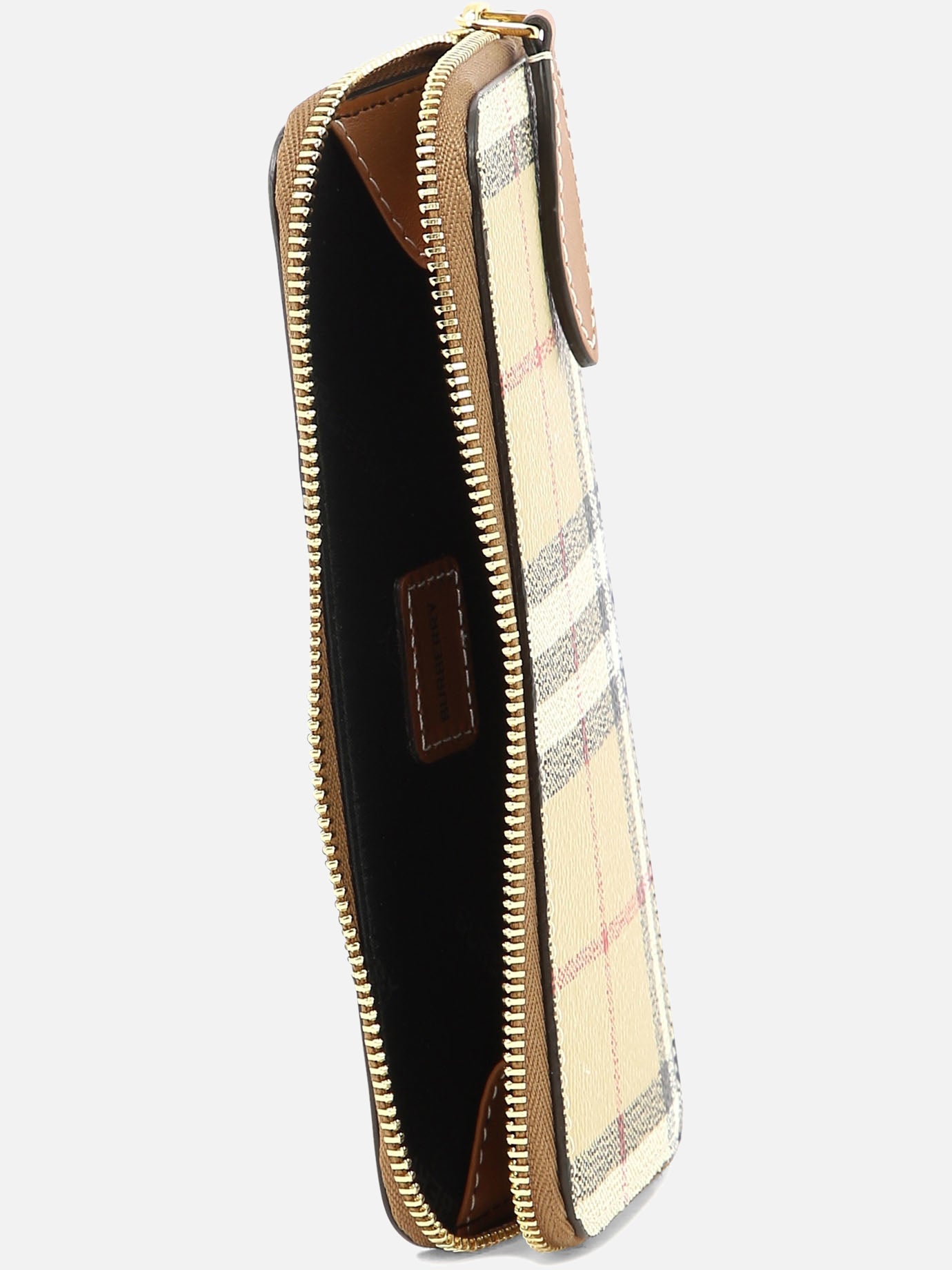 Card holders 71% polyurethane 16% polyester 12% cotton 1% acrylic  Beige - Burberry Women | PDP | VIETTI Online Store | Zoom-Modal_5
