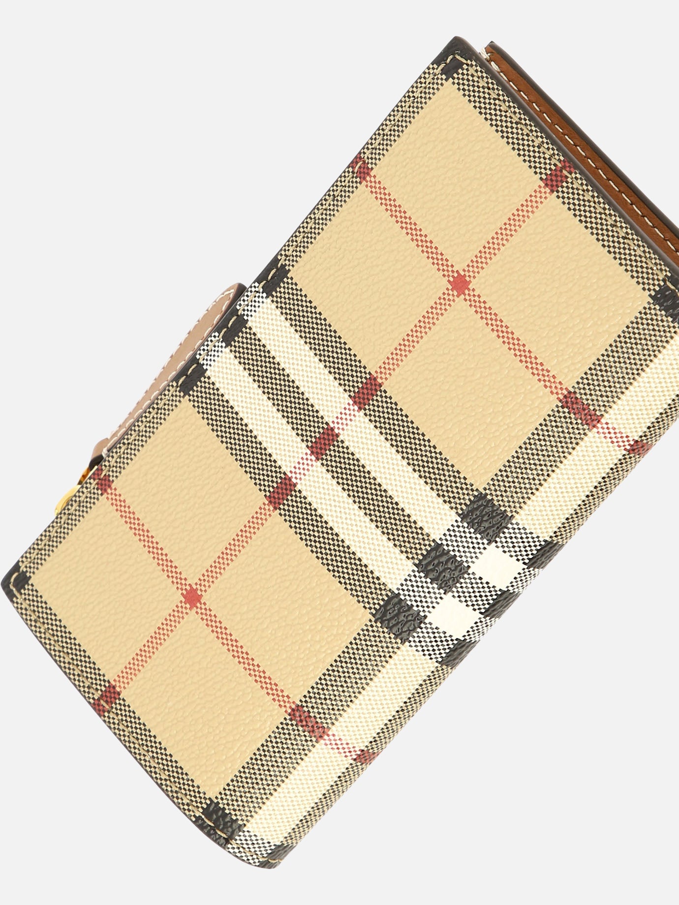 Wallets 71% polyurethane 16% polyester 12% cotton 1% acrylic  Beige - Burberry Women | PDP | VIETTI Online Store | Zoom-Modal_4
