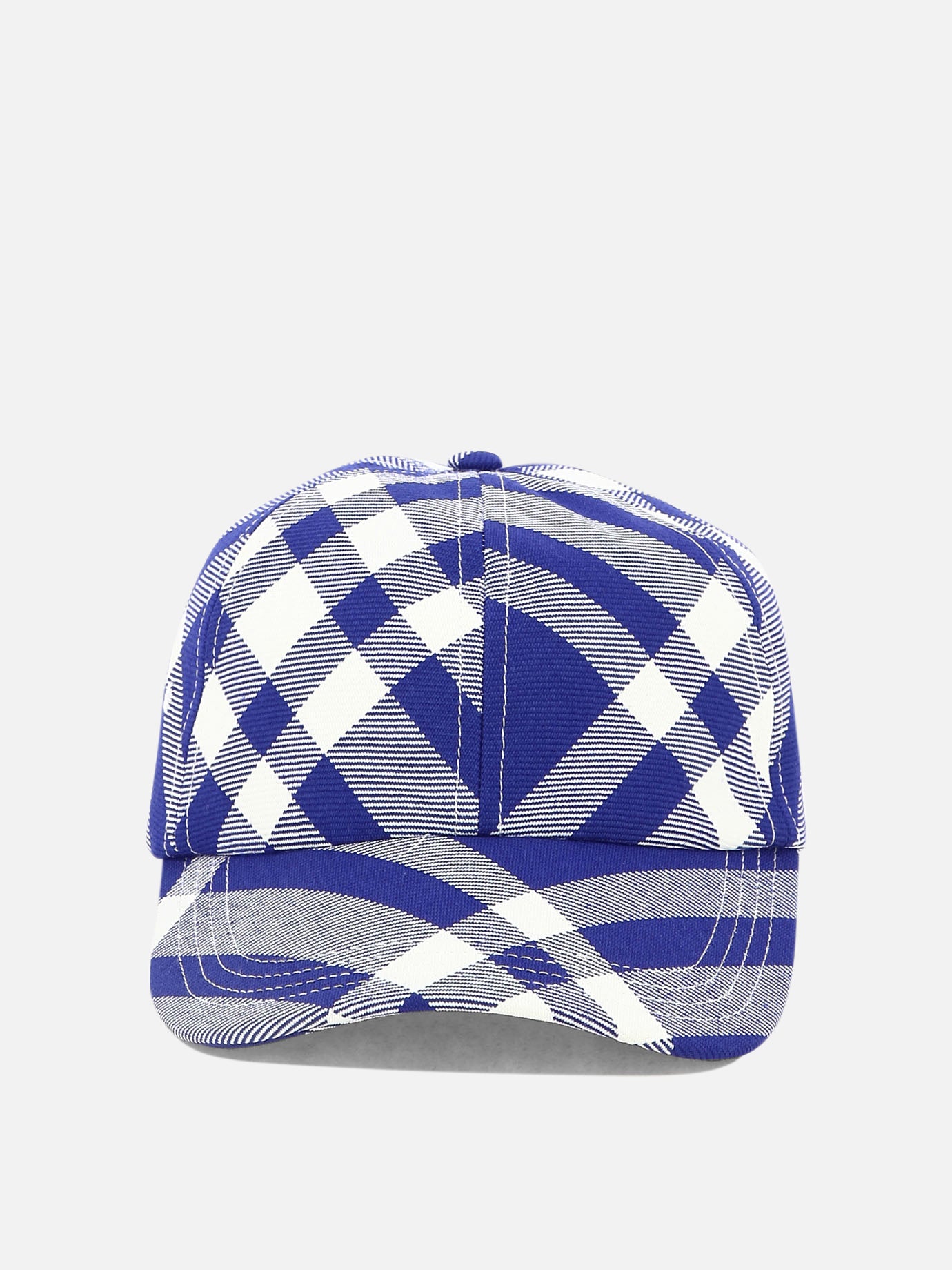 Baseball caps 67% polyester 33% wool  Blue - Burberry Women | PDP | VIETTI Online Store | Zoom-Modal
