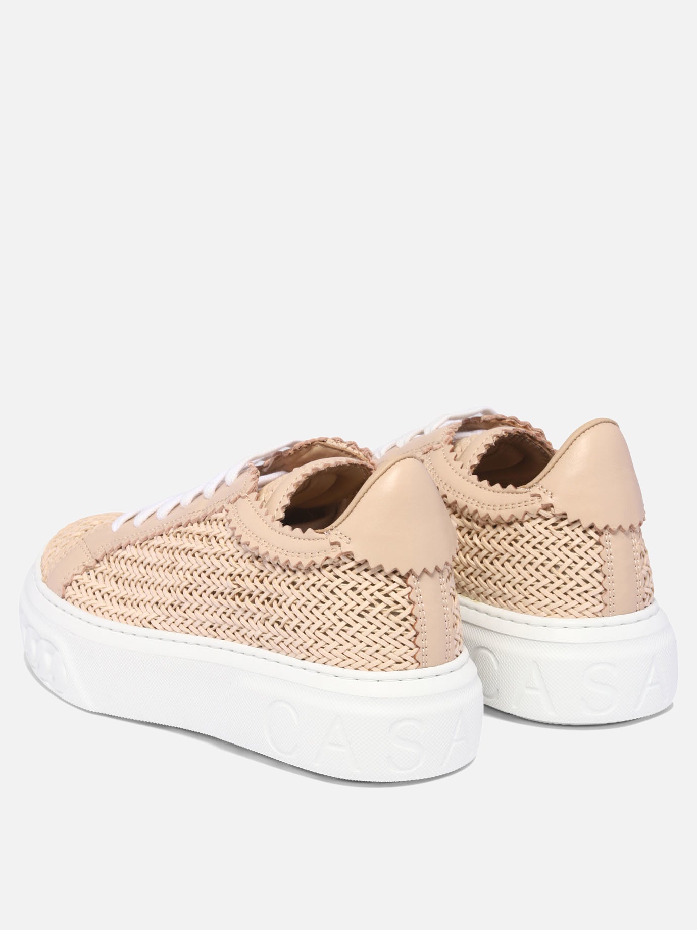 Low top sneakers 100% leather - 100% rubber  Pink - Casadei Women | PDP | VIETTI Online Store | thumbnail_4