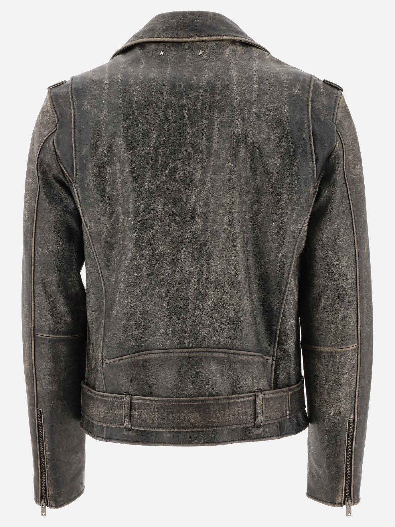 Leather jackets 100% leather  Grey - Golden Goose Men | PDP | VIETTI Online Store | Zoom-Modal_2
