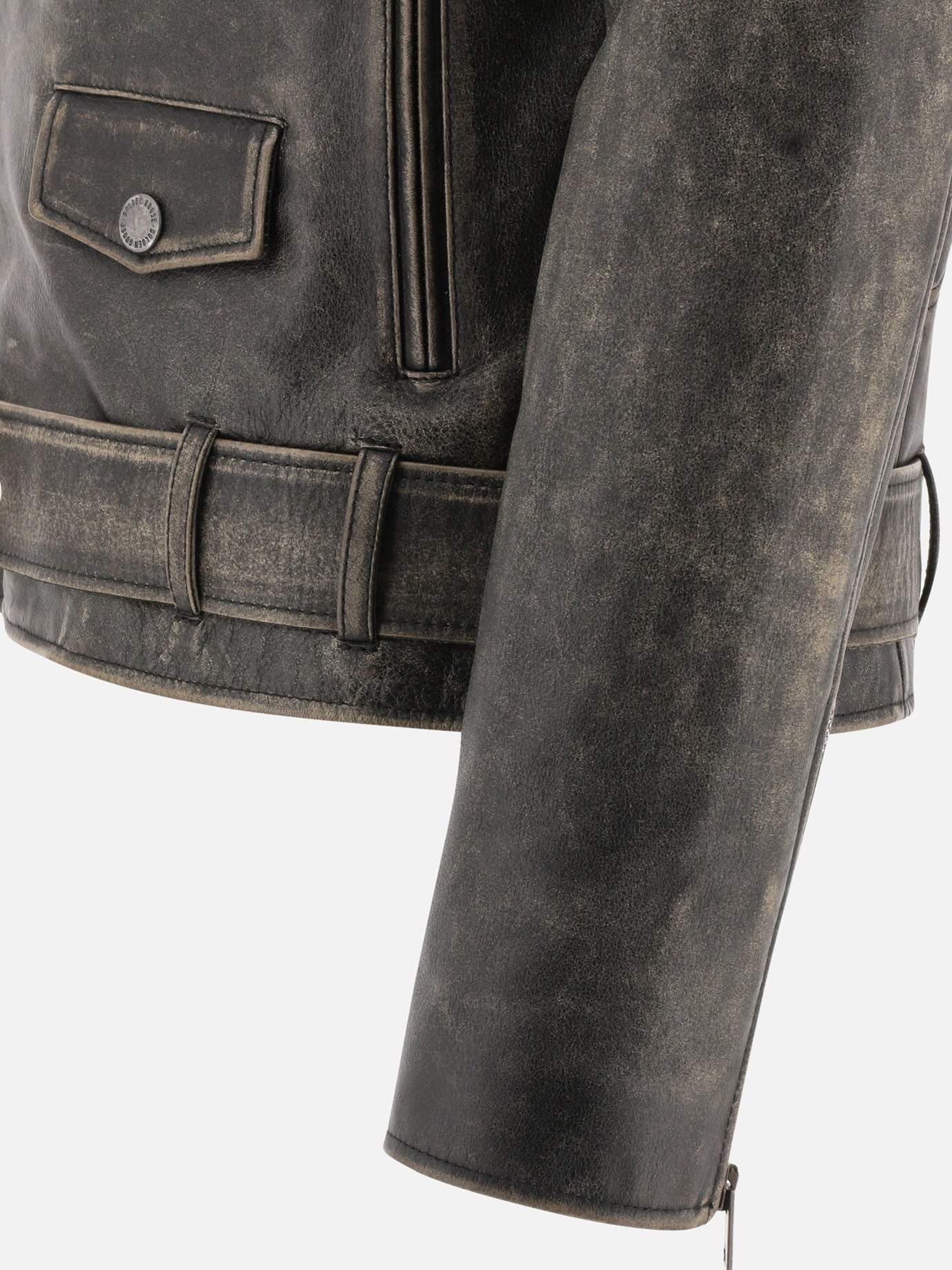 Leather jackets 100% leather  Grey - Golden Goose Men | PDP | VIETTI Online Store | Zoom-Modal_4

