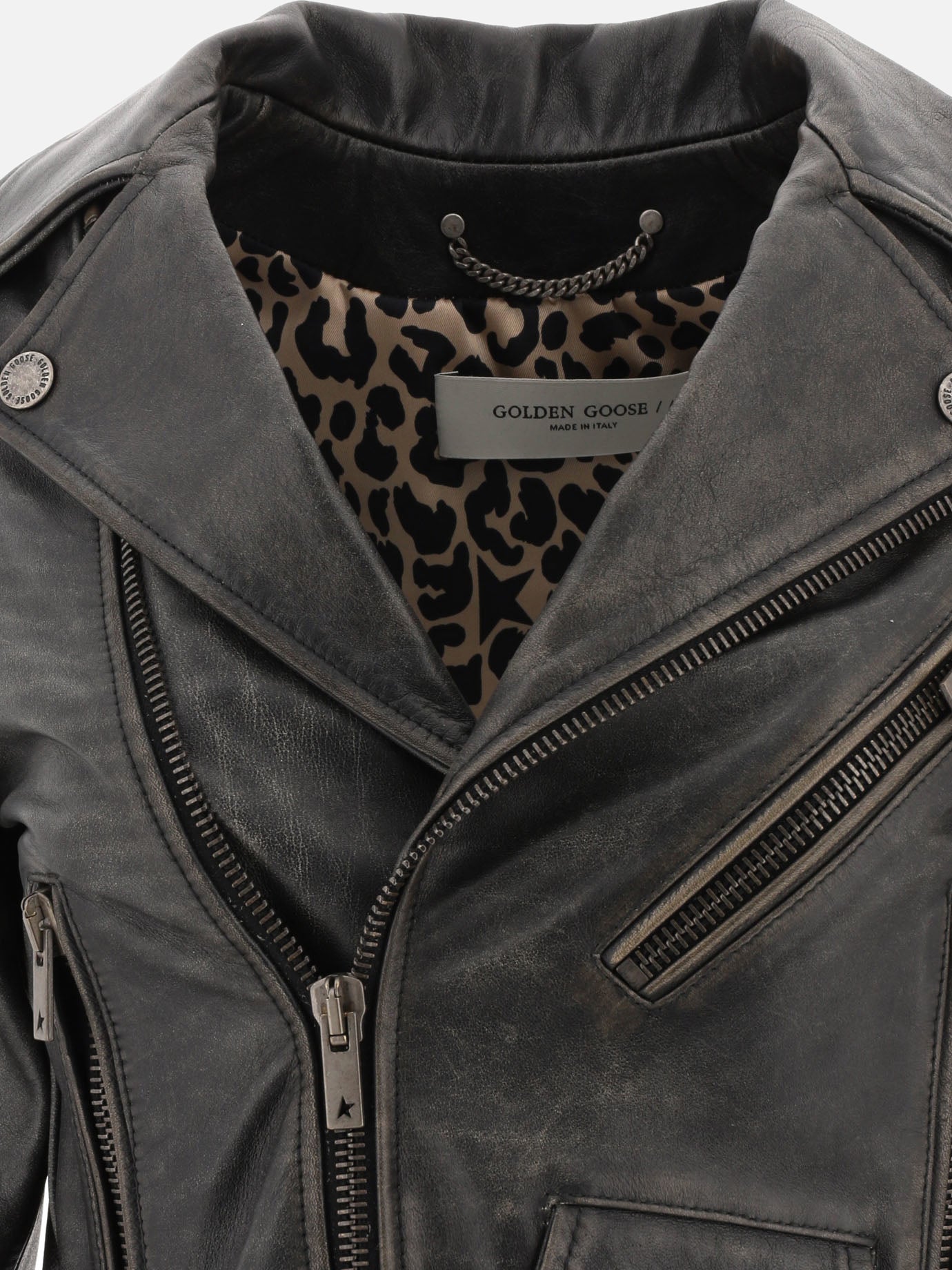 Leather jackets 100% leather  Black - Golden Goose Women | PDP | VIETTI Online Store | Zoom-Modal_3
