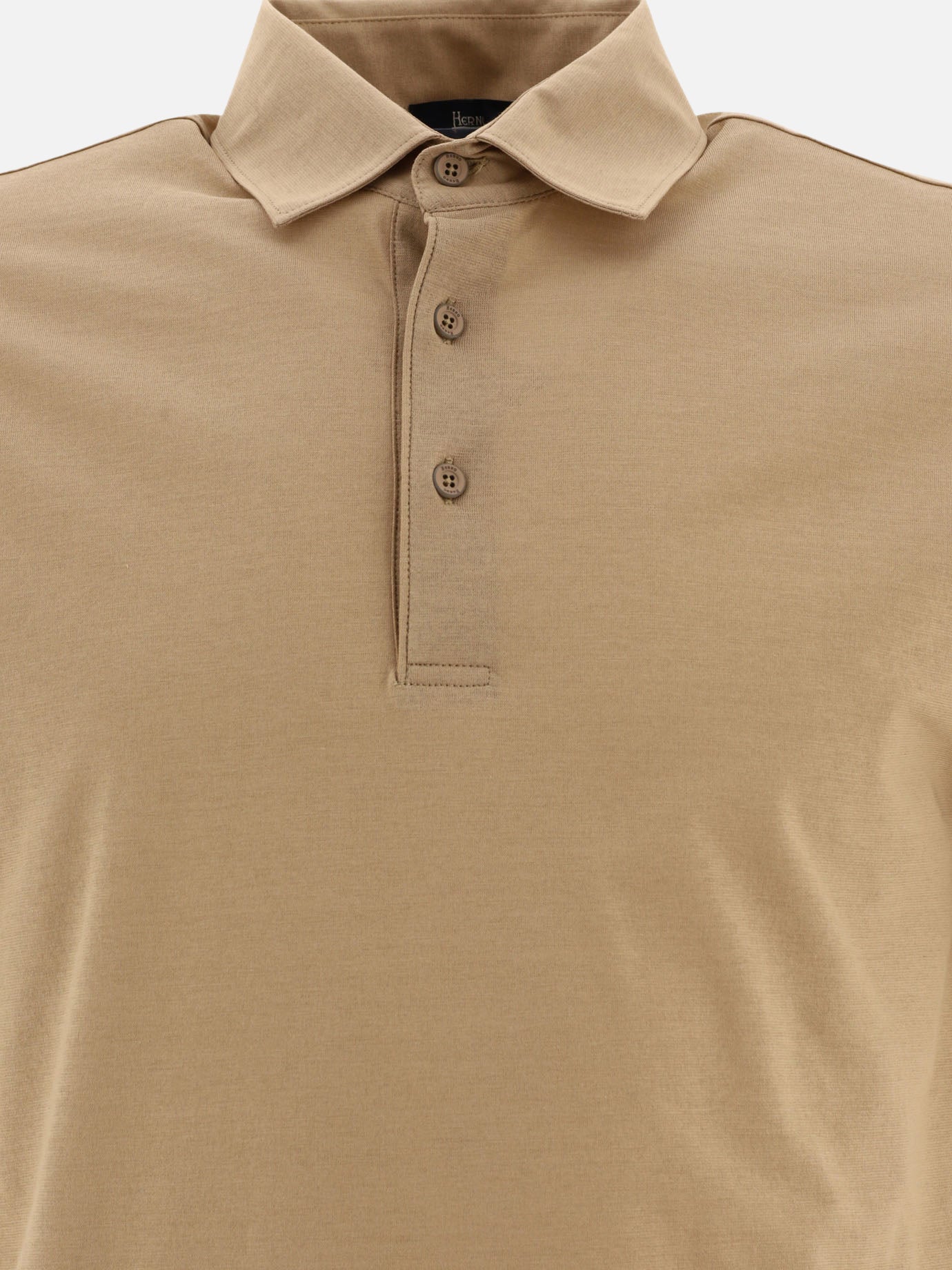 Polo shirts with buttons 100% cotton  Beige - Herno Men | PDP | VIETTI Online Store | thumbnail_3