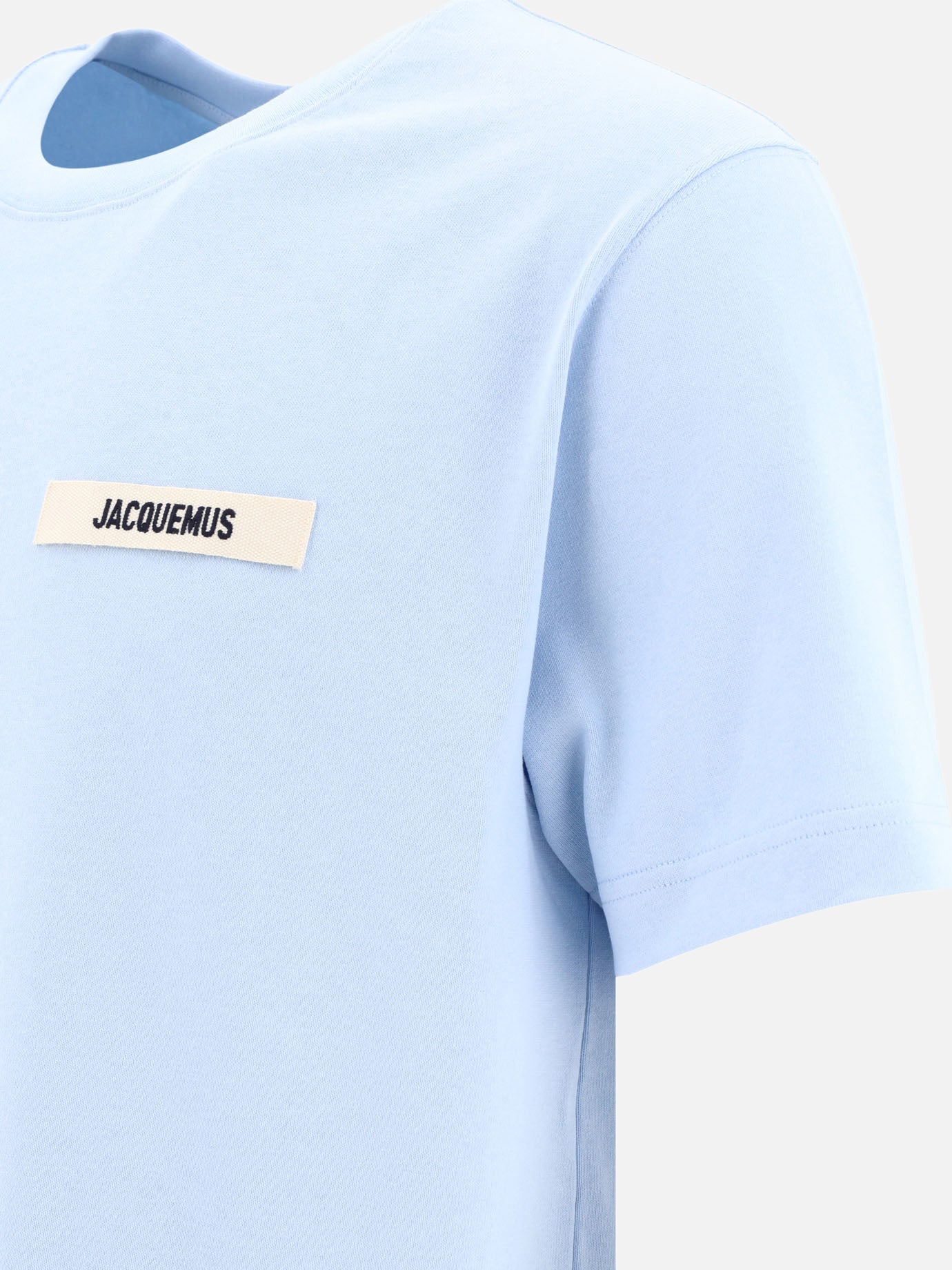 Crewneck t-shirts 100% cotton  Light blue - Jacquemus Men | PDP | VIETTI Online Store | thumbnail_4