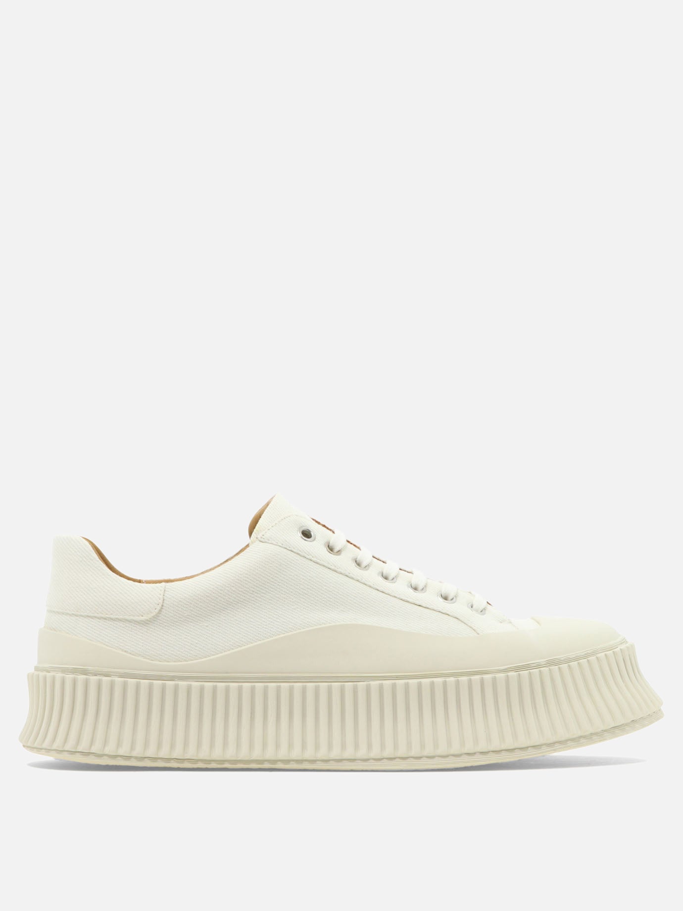 Low top sneakers 80% cotton 20% rubber - 100% rubber  White - Jil Sander Men | PDP | VIETTI Online Store | thumbnail