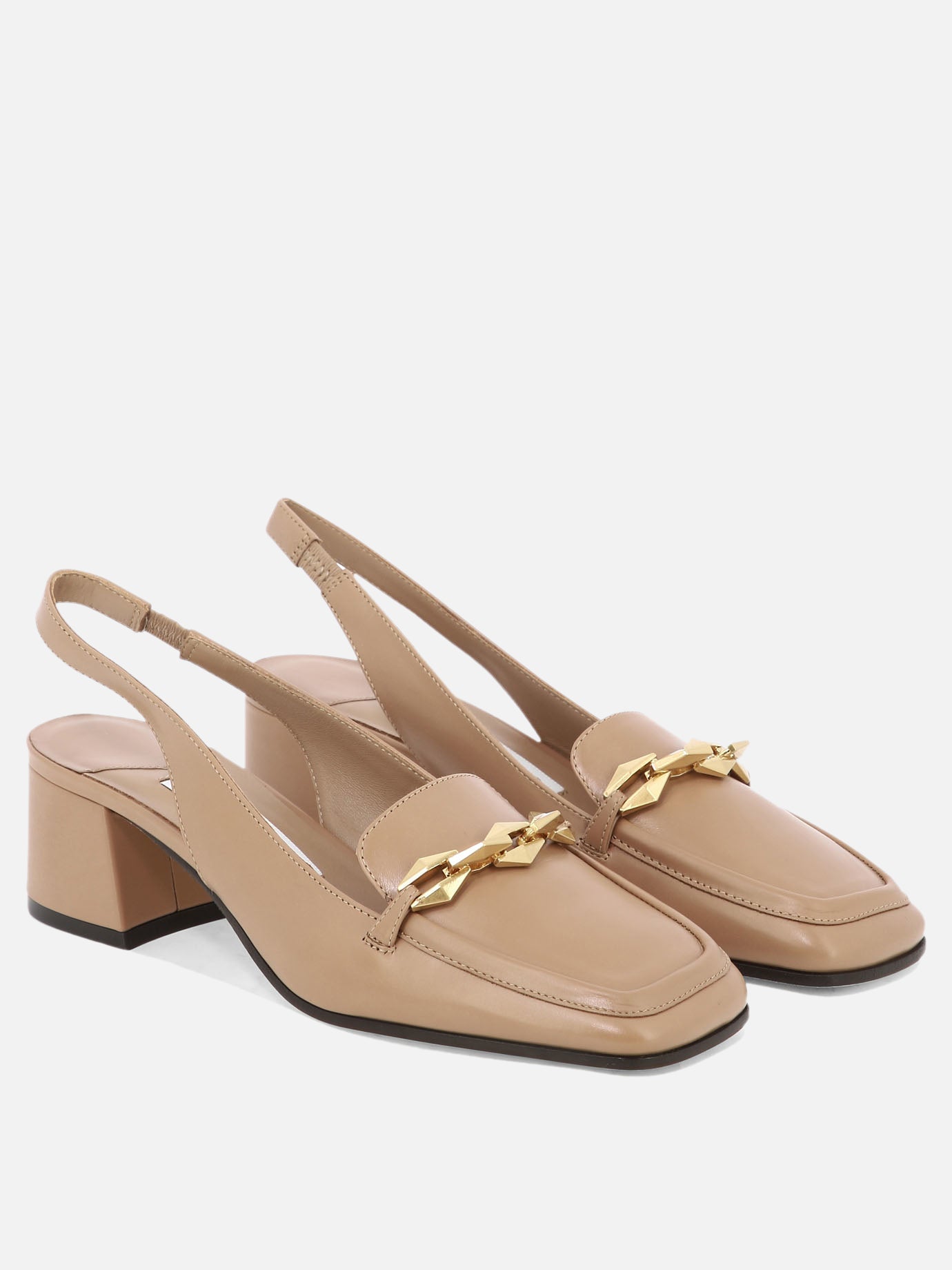Slingbacks 100% leather - 20% leather - 80% rubber  Beige - Jimmy Choo Women | PDP | VIETTI Online Store | Zoom-Modal_2
