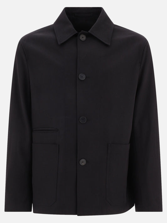 Giacche overshirt 60% cotton - 40% polyester  Nero - Lanvin Uomo | PLP | VIETTI Online Store 
