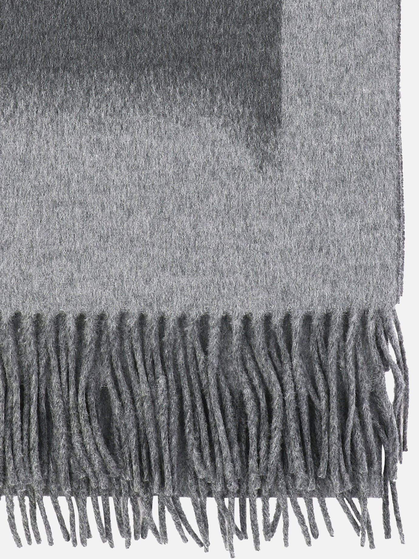 Fringed scarves 90% wool 10% cashmere  Grey - Loewe Women | PDP | VIETTI Online Store | thumbnail_2