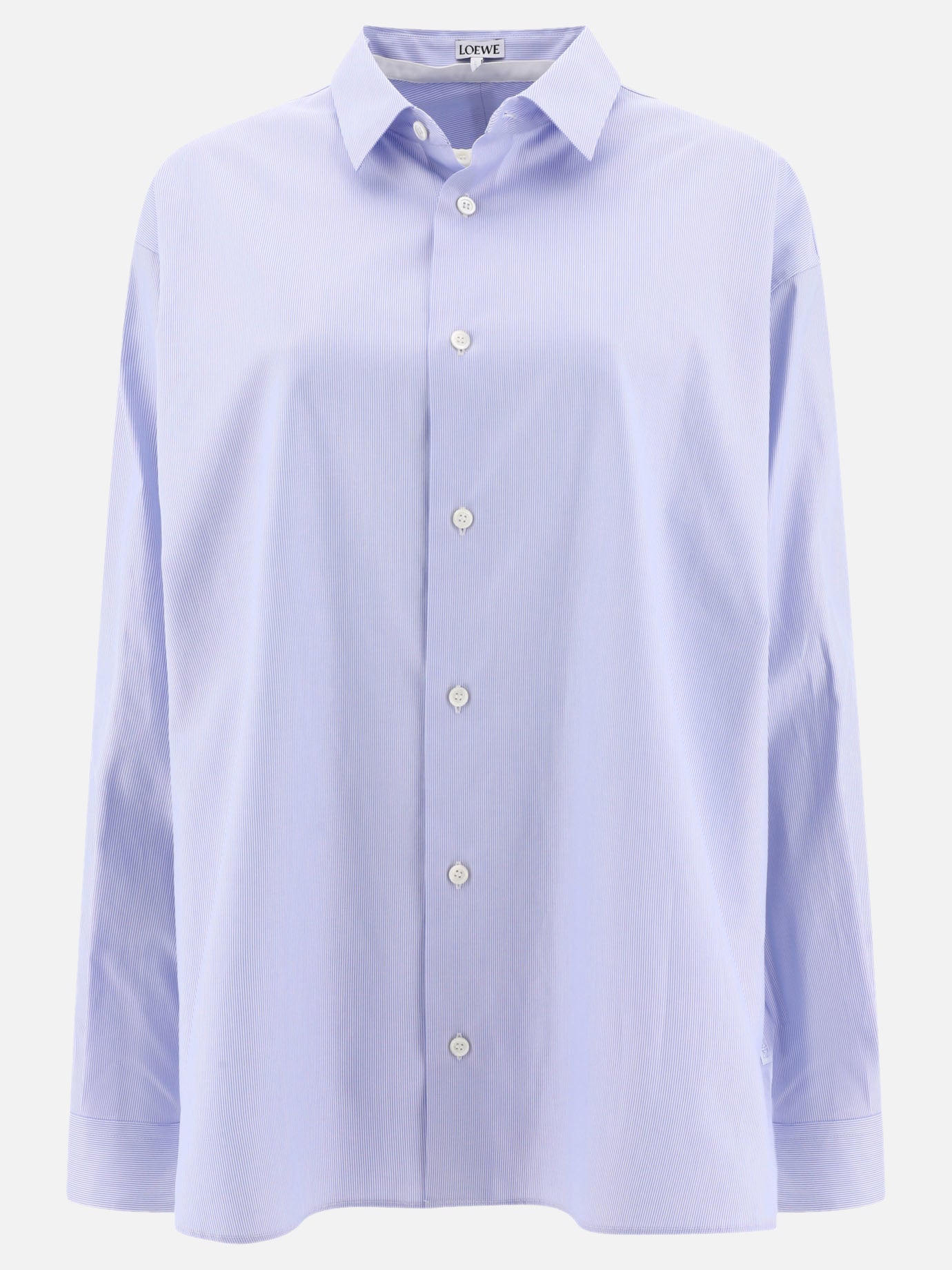 Formal shirts 83% cotton 17% silk  Light blue - Loewe Women | PDP | VIETTI Online Store | Zoom-Modal
