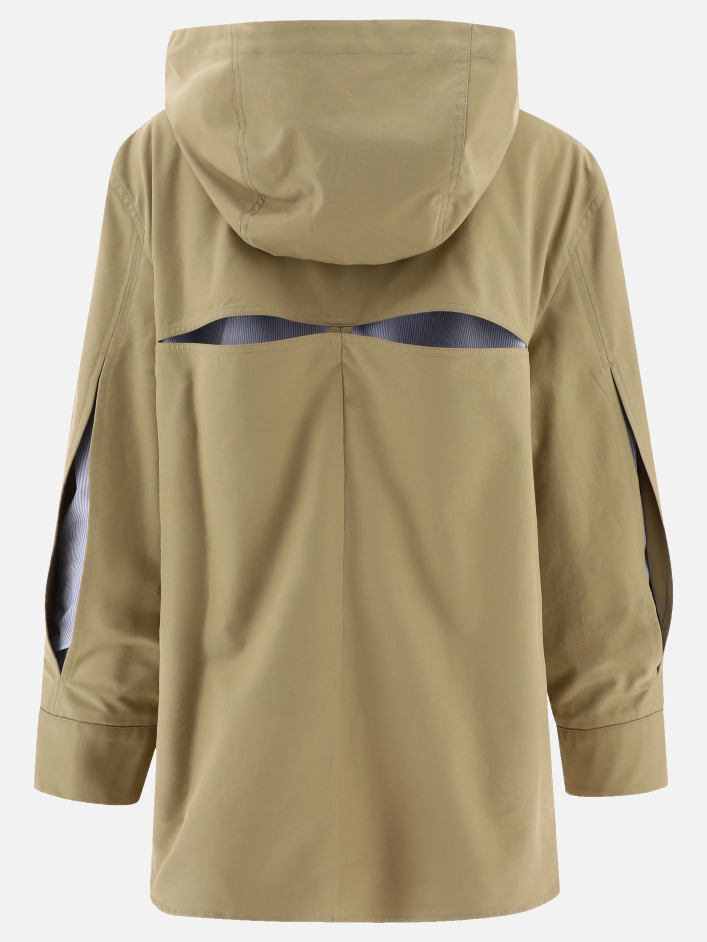 Raincoats & Trench coats 90% cotton 10% leather  Beige - Loewe Women | PDP | VIETTI Online Store | thumbnail_2