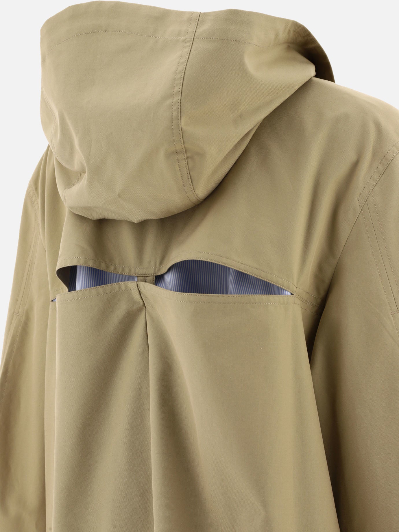 Raincoats & Trench coats 90% cotton 10% leather  Beige - Loewe Women | PDP | VIETTI Online Store | thumbnail_4