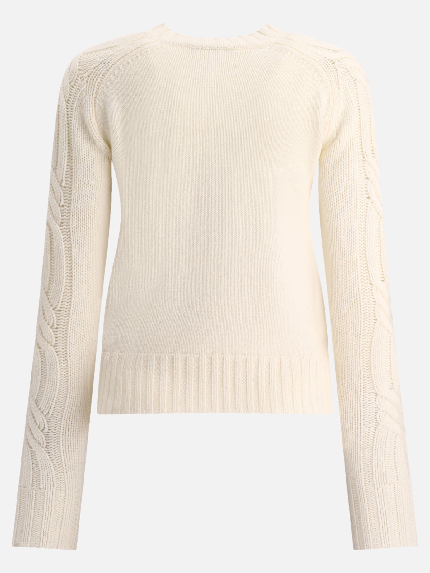 Crewneck sweaters 100% cashmere  White - Max Mara Women | PDP | VIETTI Online Store | thumbnail_2