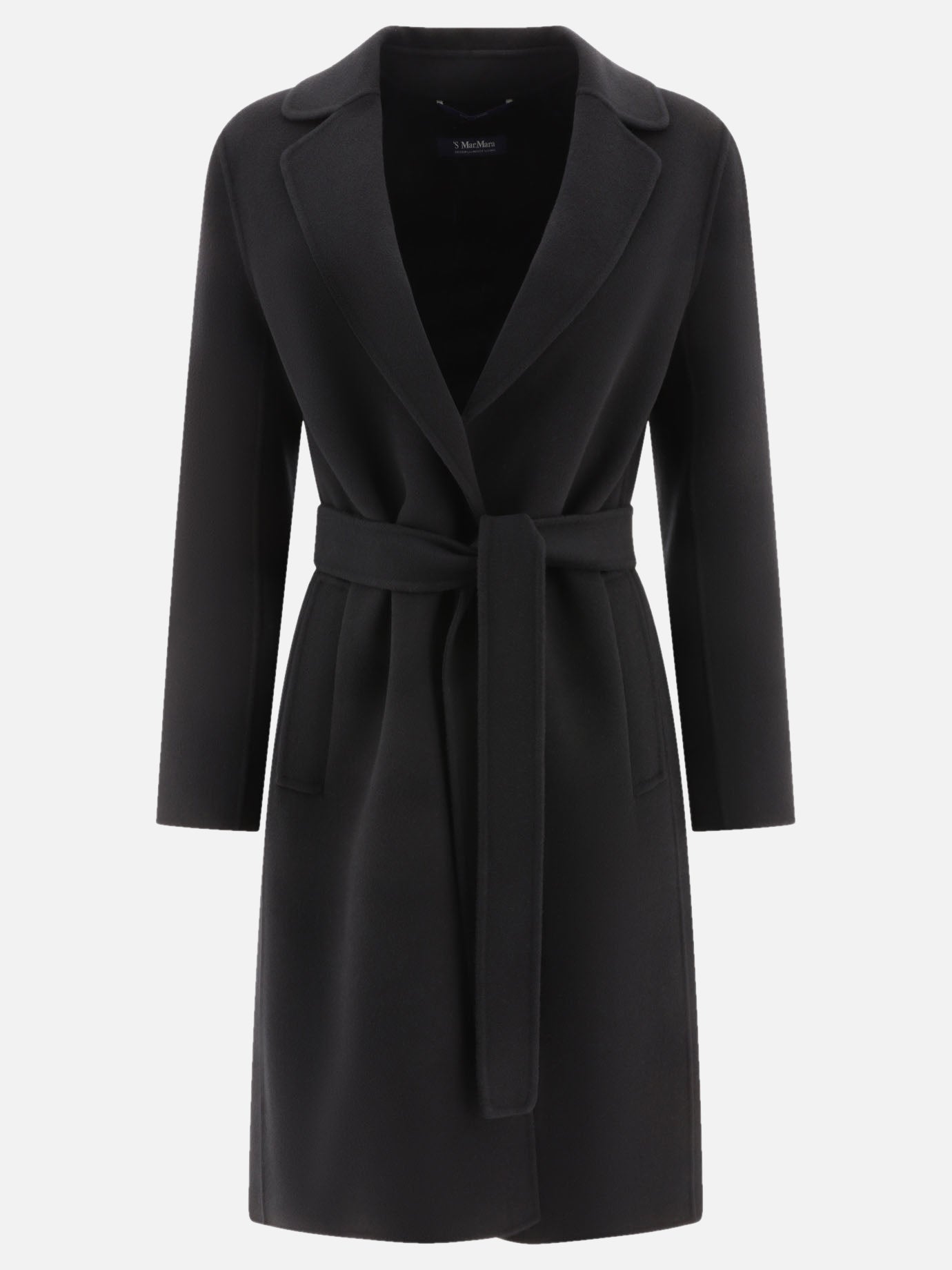 Long coats 100% wool  Black - Max Mara S Women | PDP | VIETTI Online Store | thumbnail