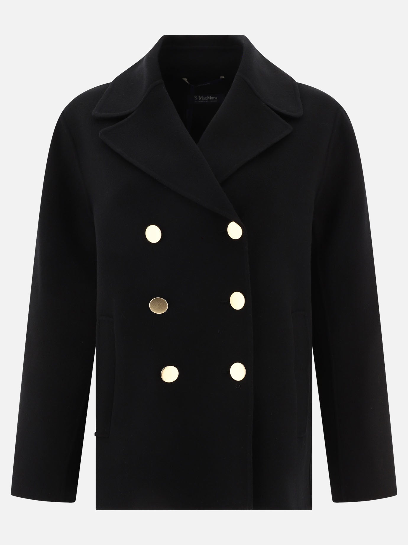 Short coats 100% virgin wool  Black - Max Mara S Women | PDP | VIETTI Online Store | thumbnail