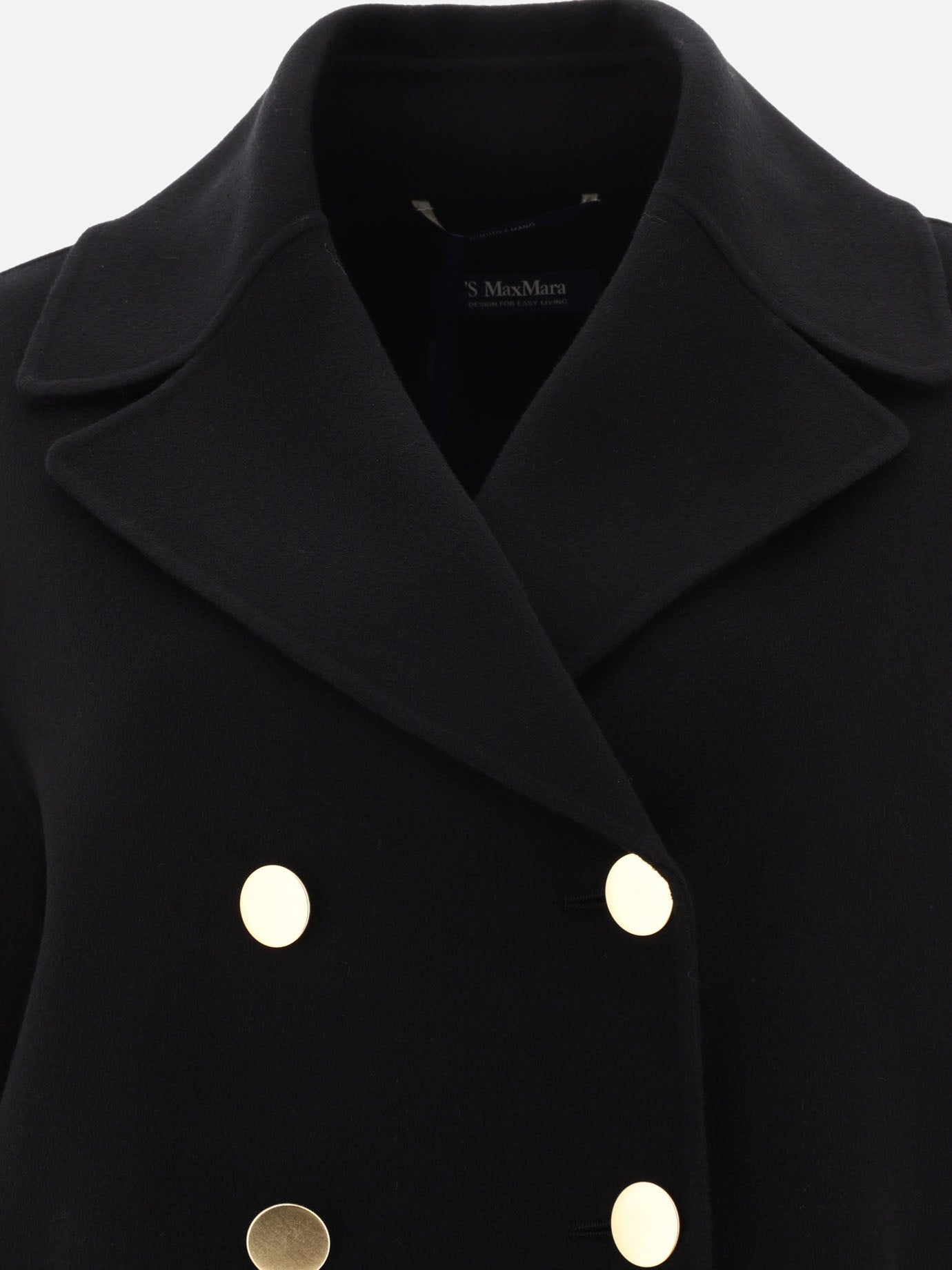 Short coats 100% virgin wool  Black - Max Mara S Women | PDP | VIETTI Online Store | thumbnail_3