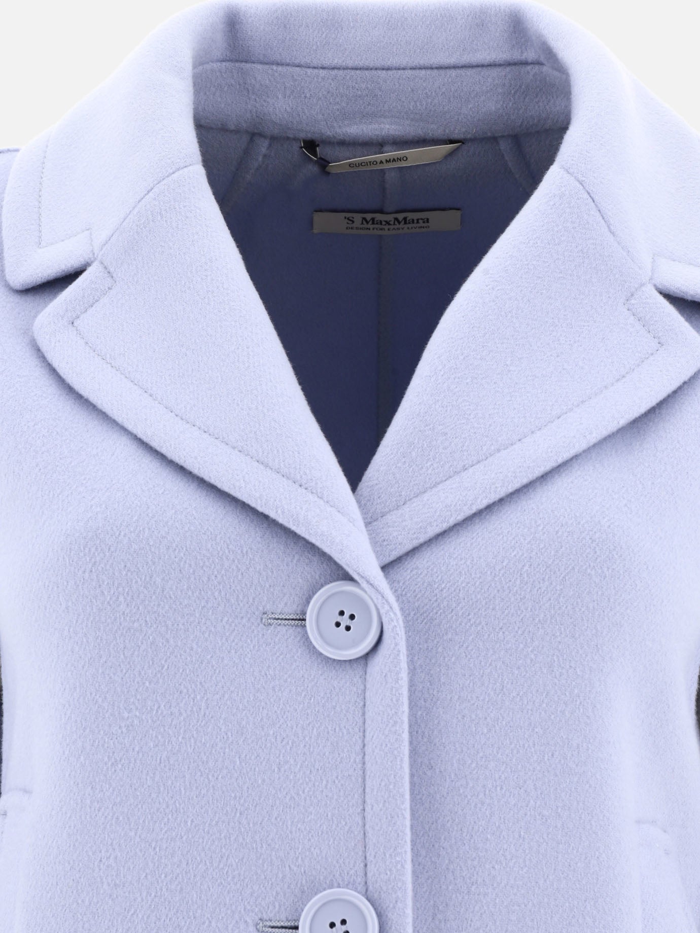 Short coats 100% virgin wool  Light blue - Max Mara S Women | PDP | VIETTI Online Store | thumbnail_3
