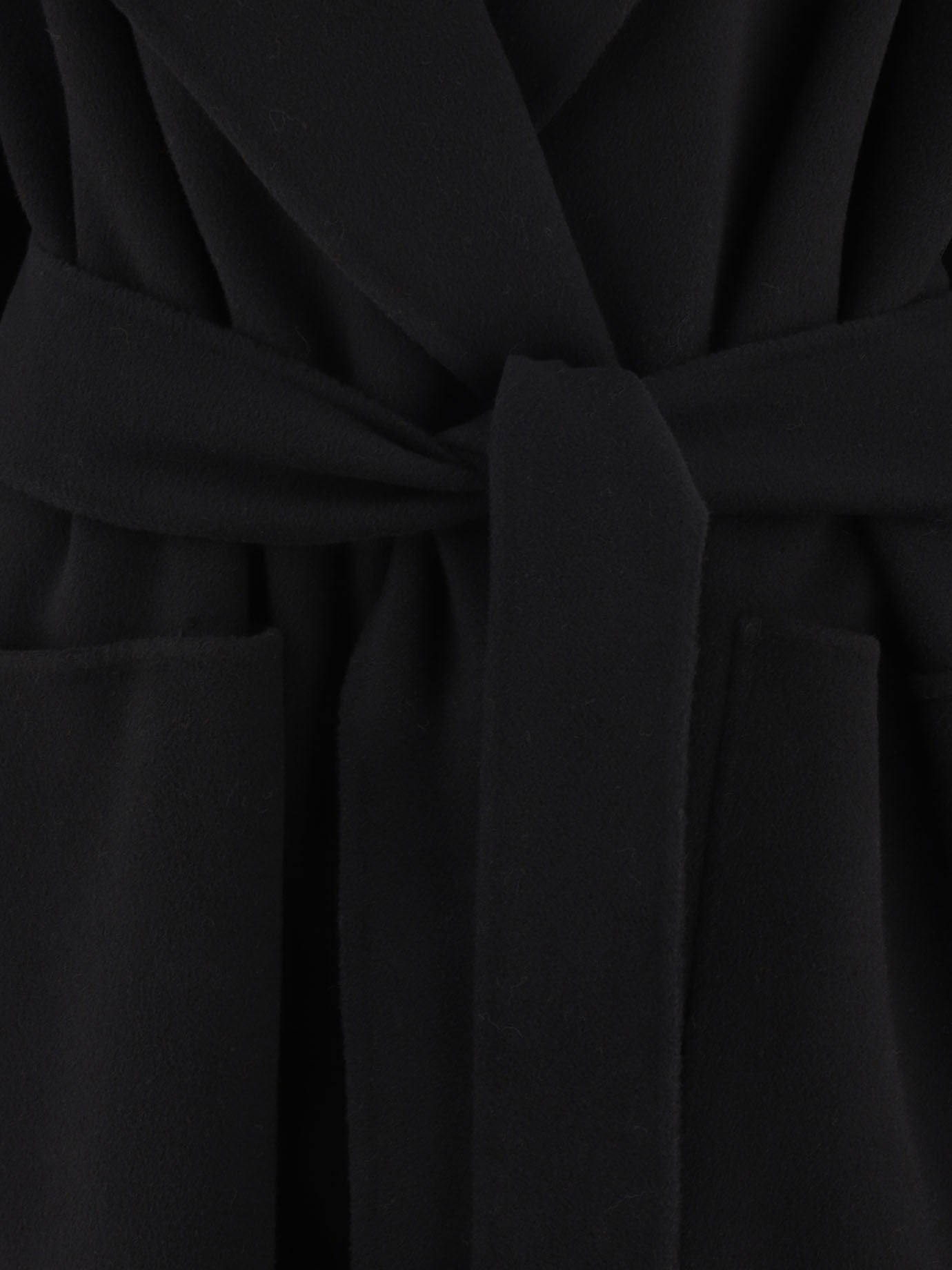 Long coats 100% virgin wool  Black - Max Mara Sportmax Women | PDP | VIETTI Online Store | thumbnail_3