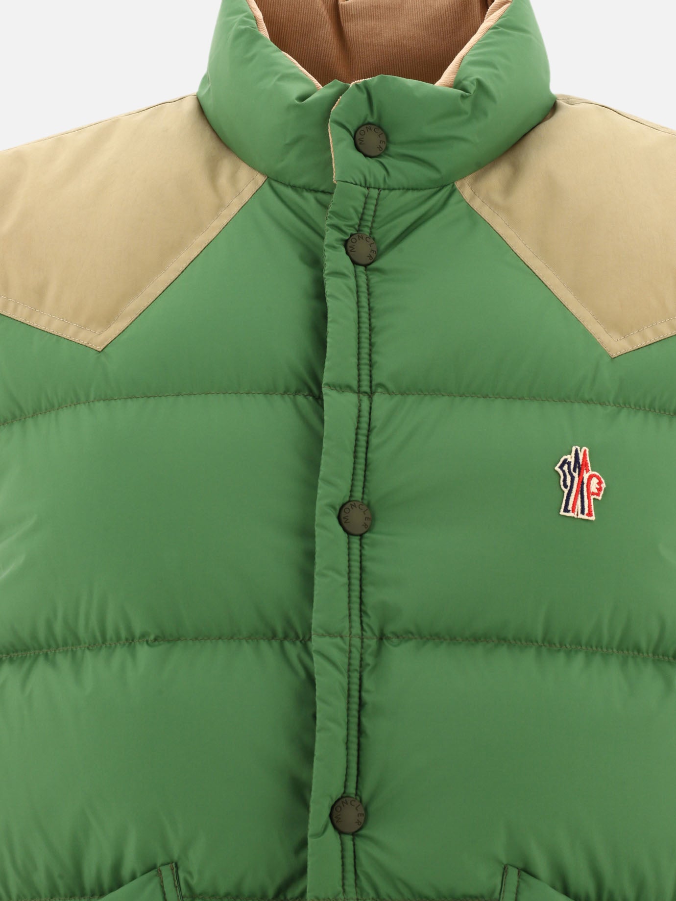 Giacche smanicate 100% polyamide - Padding: down and feathers  Verde - Moncler Grenoble Uomo | PDP | VIETTI Online Store | thumbnail_3