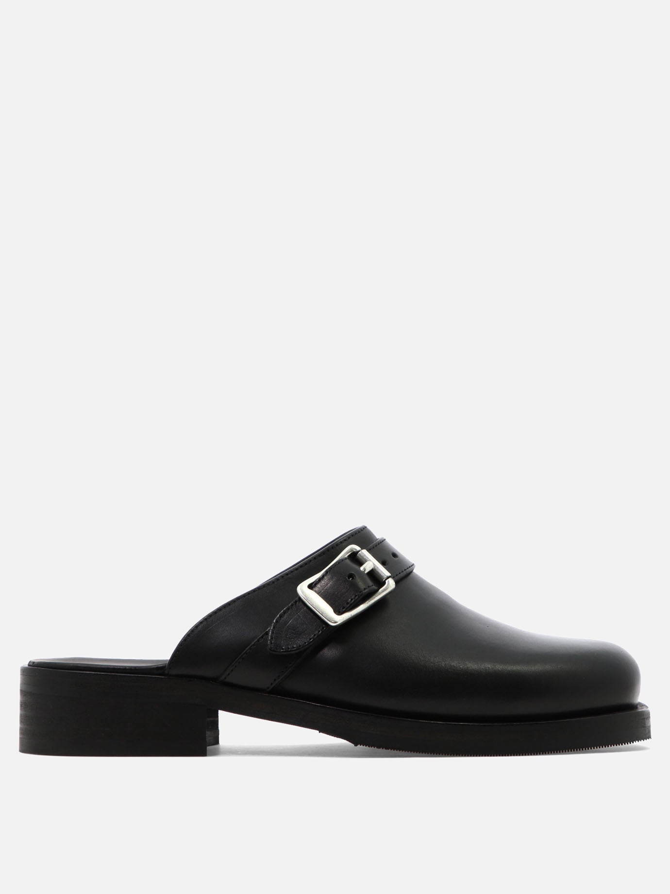 Slipper 100% leather - 100% rubber  Nero - Our Legacy Uomo | PDP | VIETTI Online Store | thumbnail