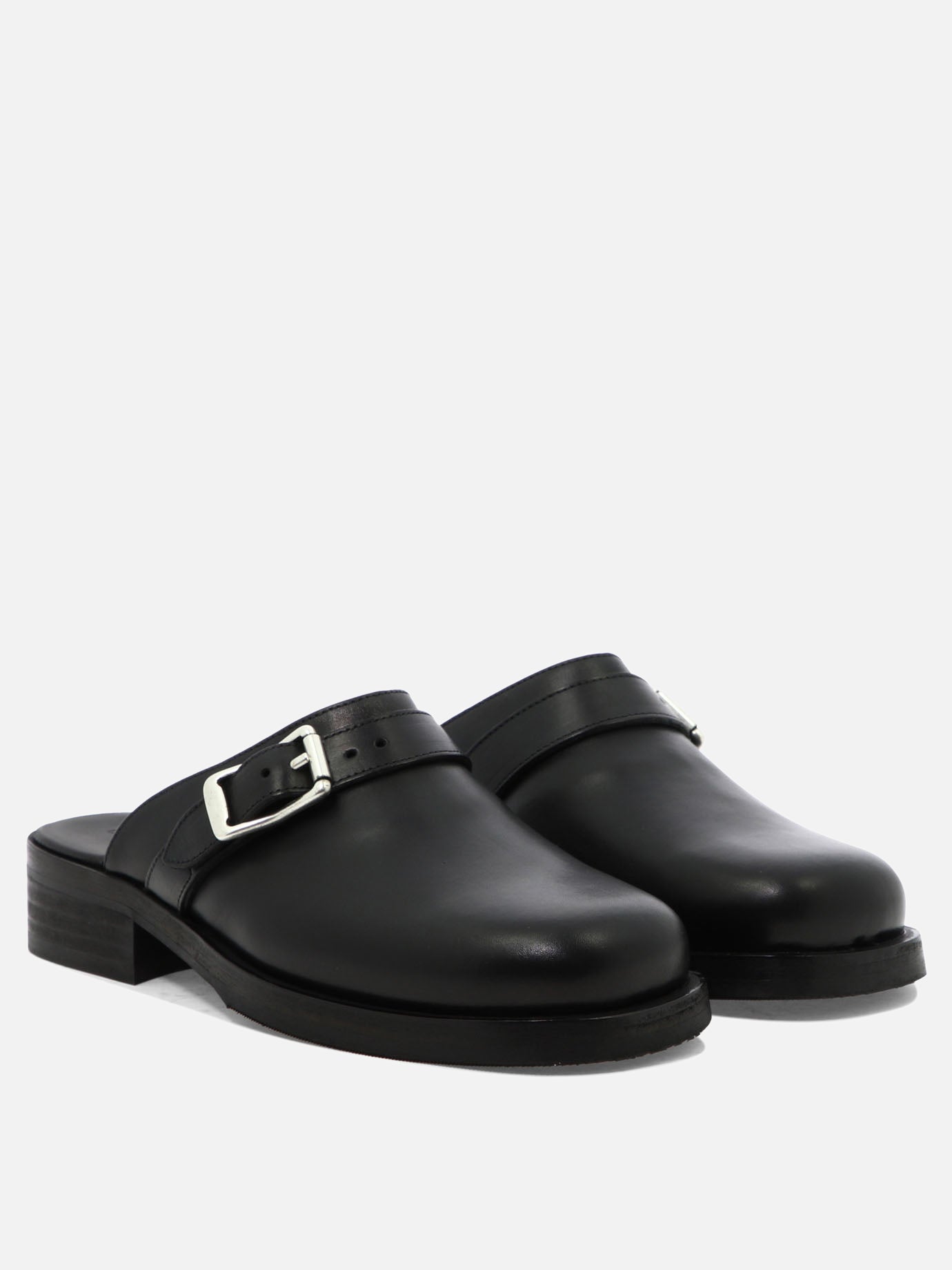 Slipper 100% leather - 100% rubber  Nero - Our Legacy Uomo | PDP | VIETTI Online Store | thumbnail_2