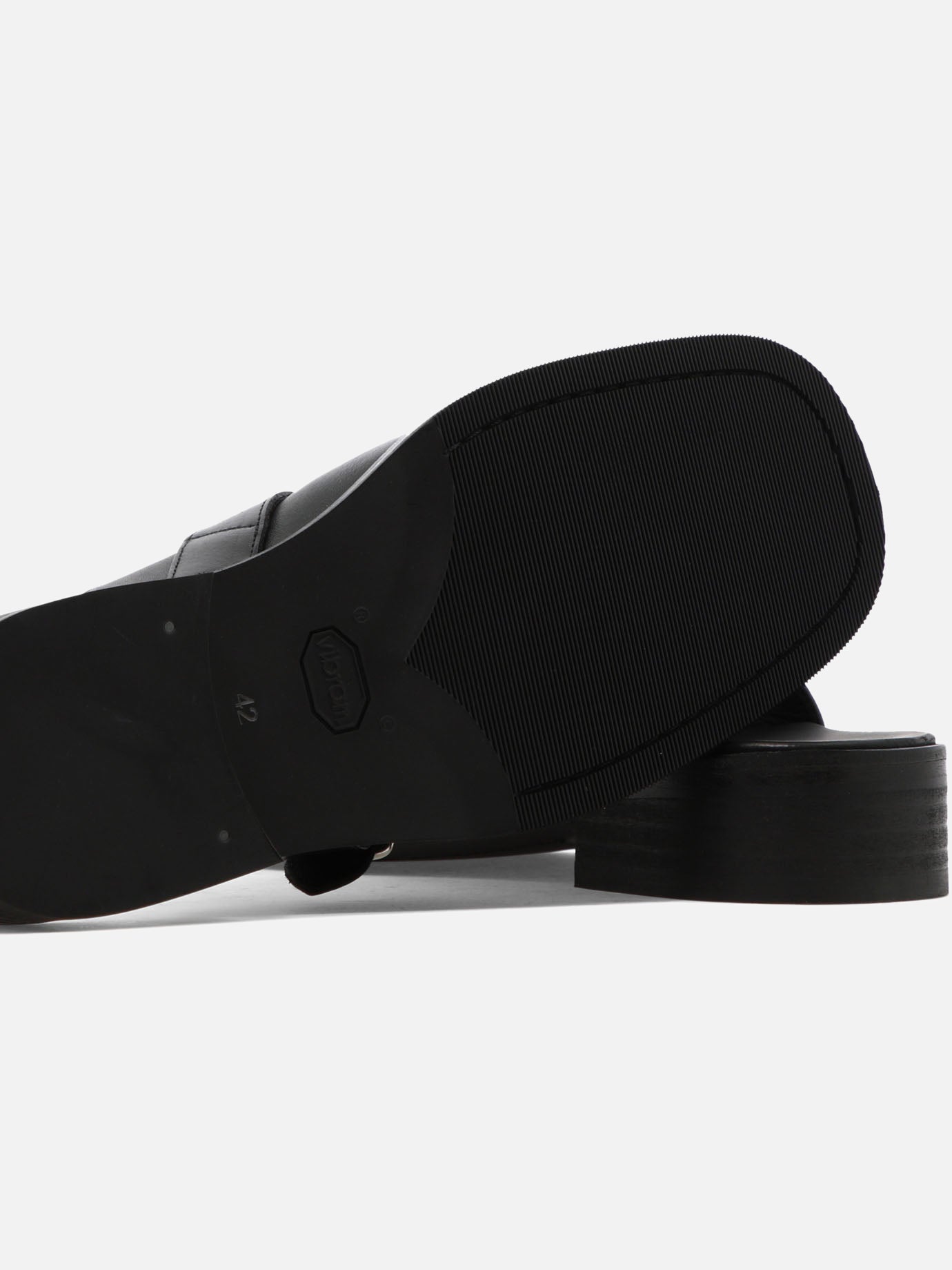 Slipper 100% leather - 100% rubber  Nero - Our Legacy Uomo | PDP | VIETTI Online Store | thumbnail_5