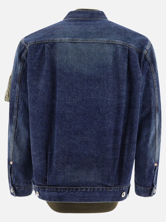 Denim jackets 100% cotton  Blue - Sacai Men | PLP | VIETTI Online Store | 2
