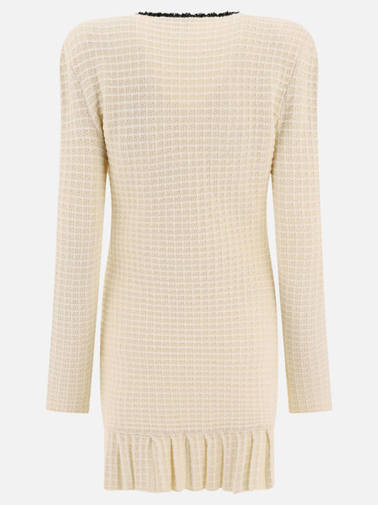 Mini dresses 54% polyester 20% cotton 12% viscose 6% polyamide 5% wool 3% metallic fibre  Beige - Self-portrait Women | PLP | VIETTI Online Store | 2
