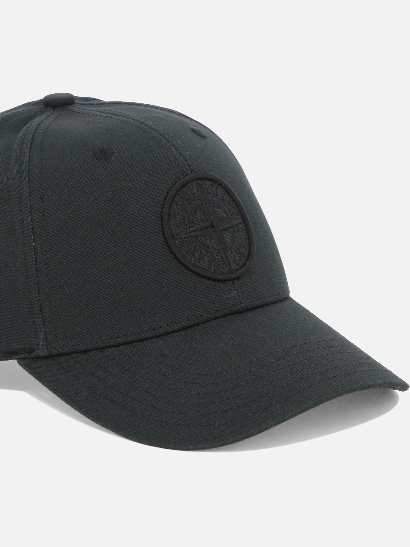 Baseball caps 100% cotton  Black - Stone Island Men | PDP | VIETTI Online Store | thumbnail_4