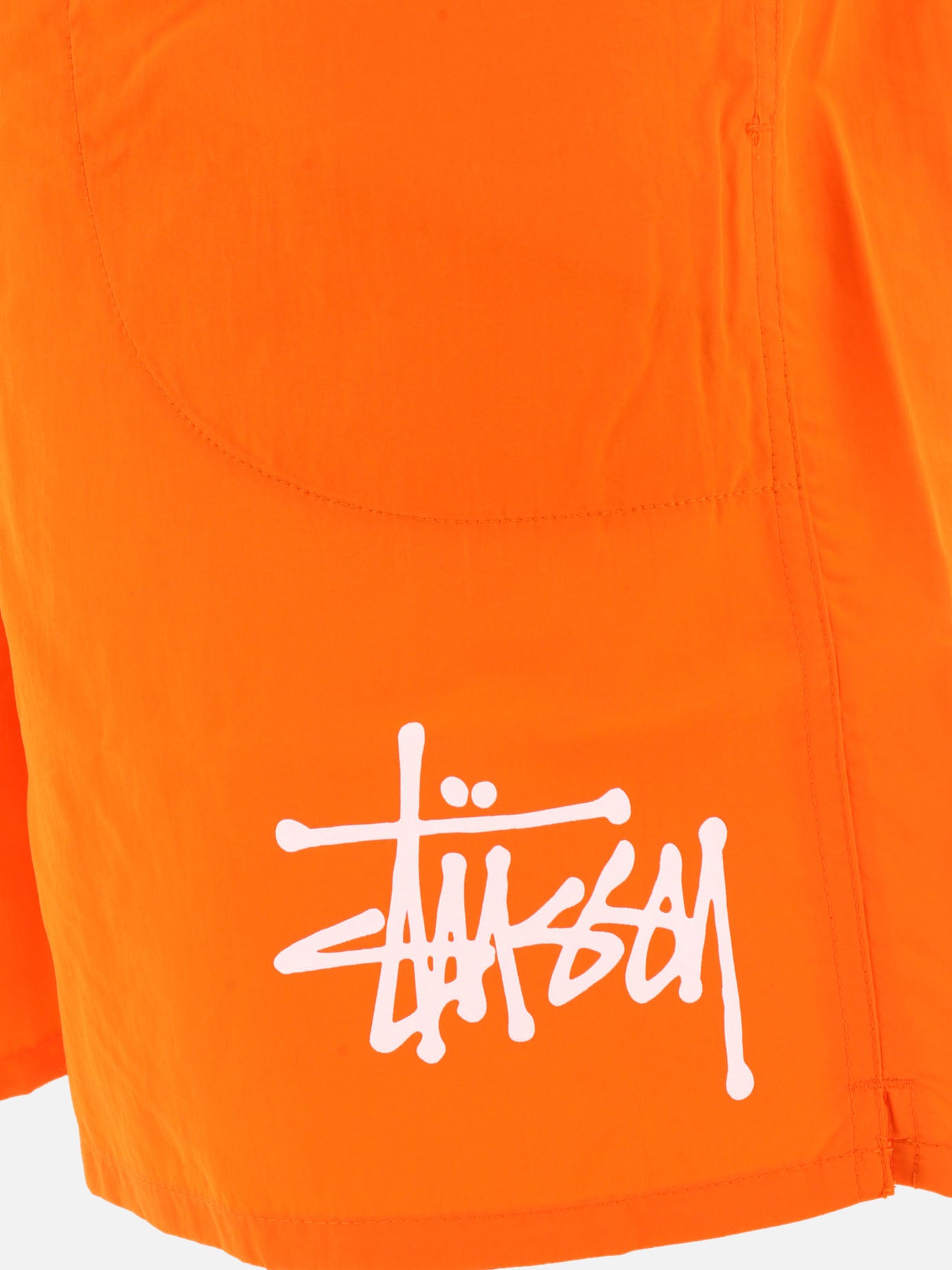 Stüssy "Big Basic" swim shorts Orange