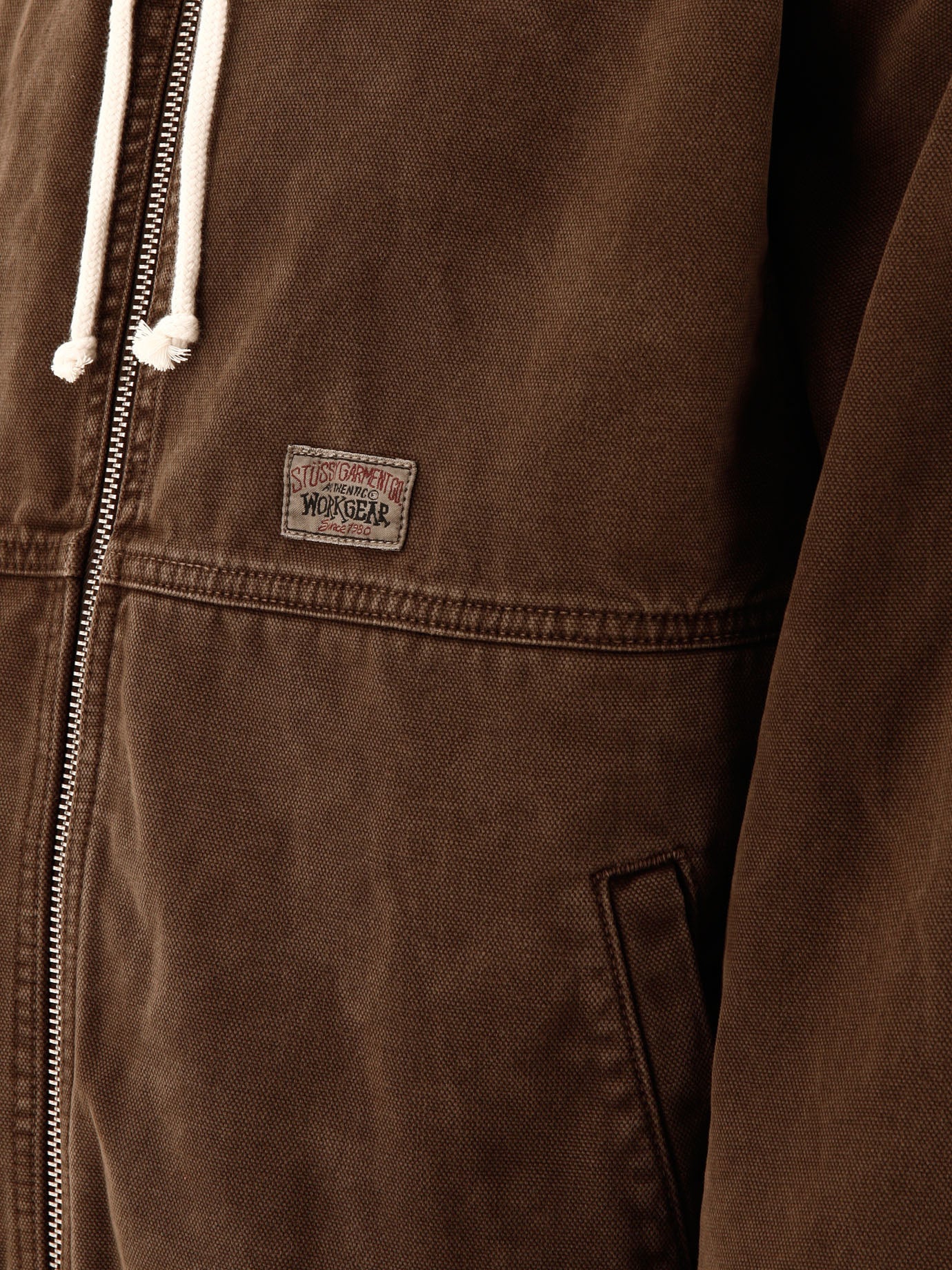 Stüssy Work jacket in unlined canvas Brown