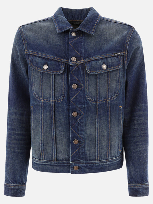 Denim jackets 100% cotton  Blue - Tom Ford Men | PLP | VIETTI Online Store 
