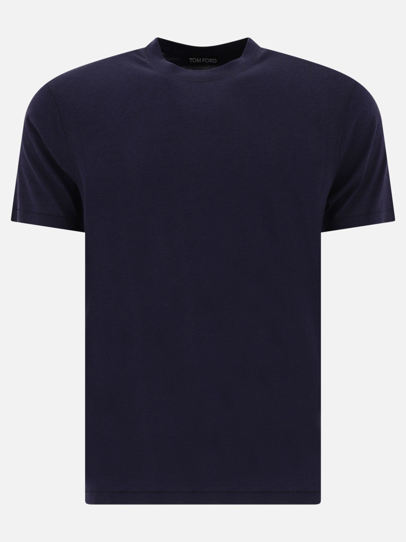 Crewneck t-shirts Solid colour  Blue - Tom Ford Men | PDP | VIETTI Online Store | thumbnail