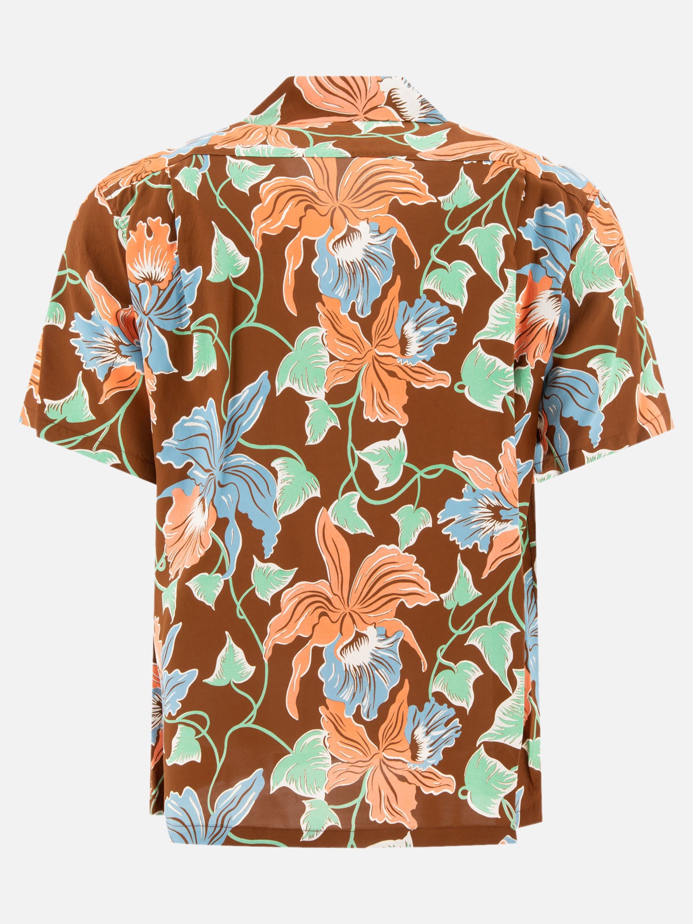 Sun Surf "Sun Surf Cattleya Orchid" shirt Brown