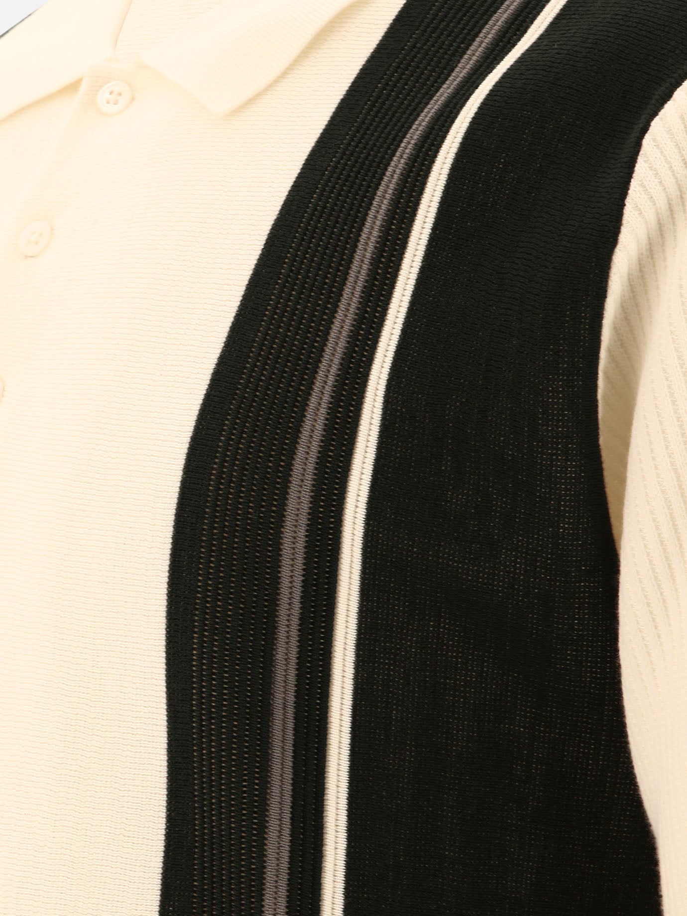 Beams Plus Knit polo shirt 15949448_M White thumbnail_4