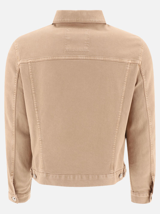 Denim jackets Solid colour  Beige - Brunello Cucinelli Men | PLP | VIETTI Online Store | 2
