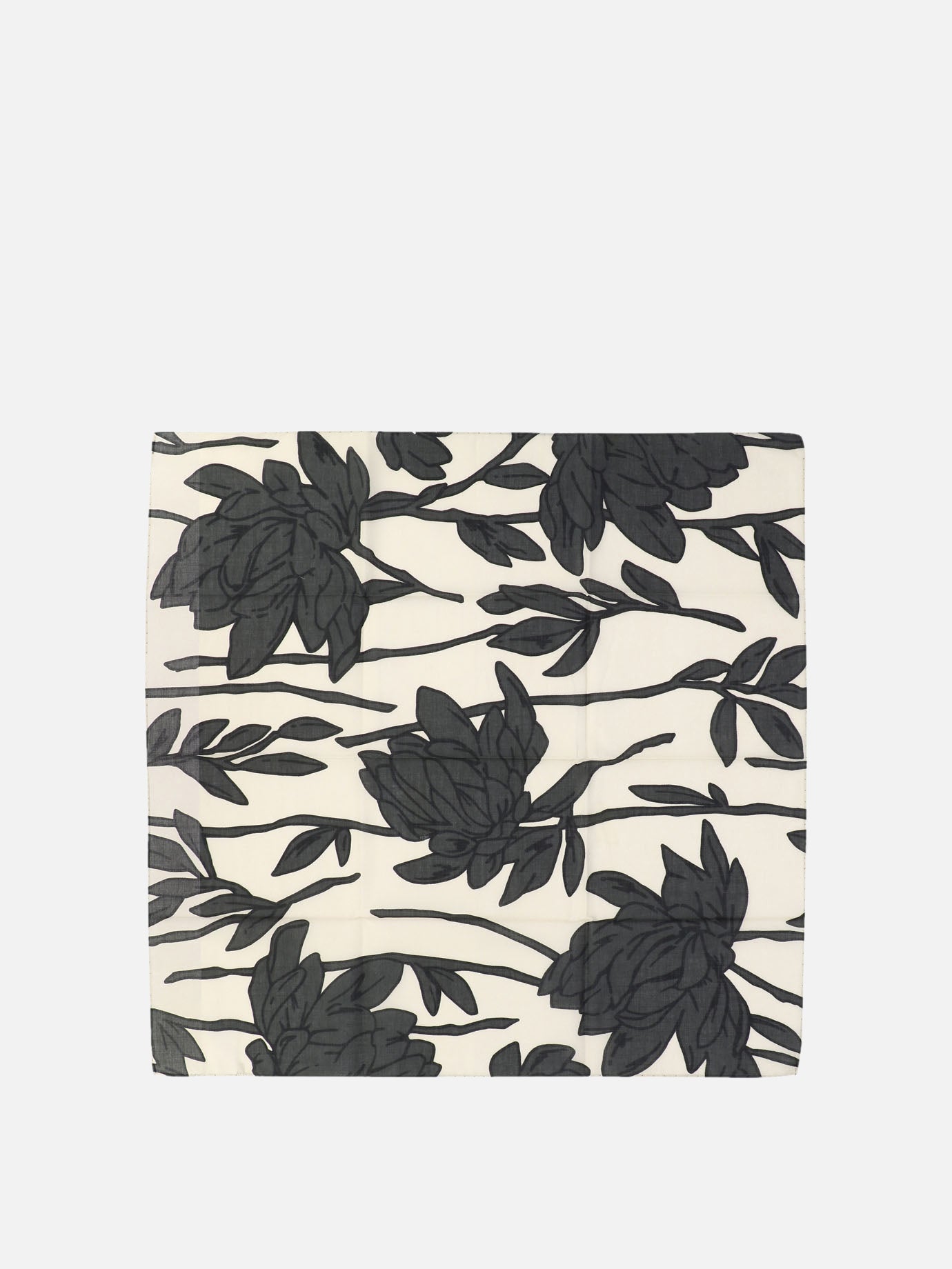 Foulard Flower Print in cotone