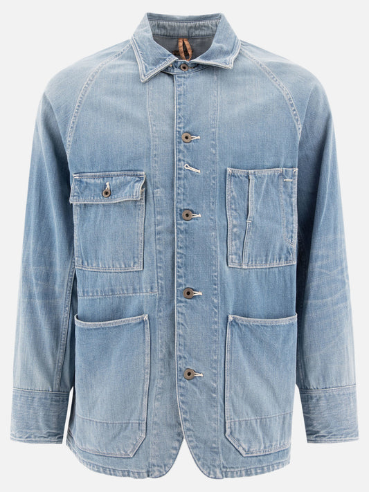 Denim jackets Solid colour  Light blue - KAPITAL Men | PLP | VIETTI Online Store 
