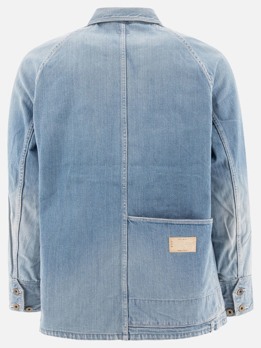 Denim jackets Solid colour  Light blue - KAPITAL Men | PLP | VIETTI Online Store | 2
