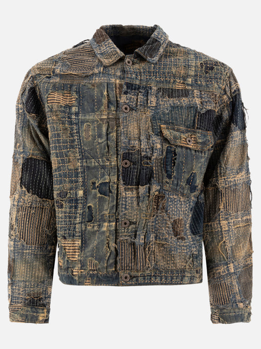Quilted & Utility Jackets Solid colour  Blue - KAPITAL Men | PLP | VIETTI Online Store | 2
